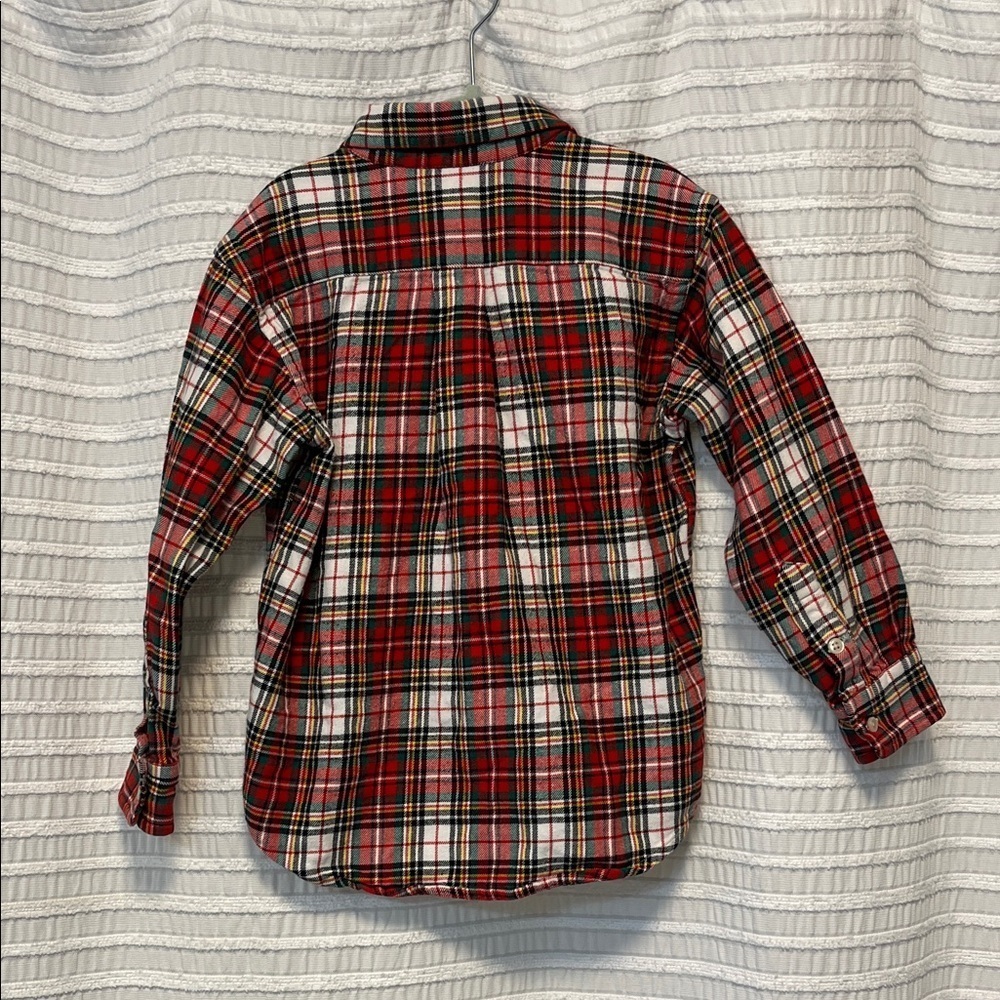 Polo by Ralph Lauren Kids Red and White Plaid Button Down Shirt - Picture 3 of 3